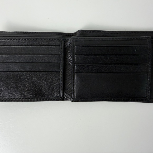 Porsche Design Black Leather Bifold Wallet RFID Blocking Crest Logo Men’s - Picture 11 of 12